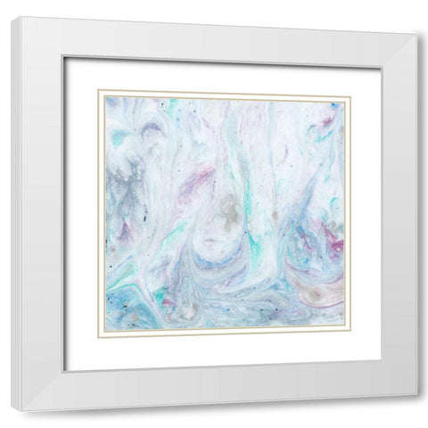 Marble IV White Modern Wood Framed Art Print with Double Matting by Ludwig, Alicia