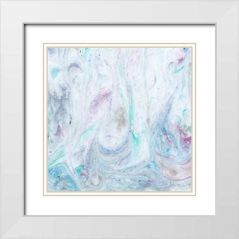 Marble IV White Modern Wood Framed Art Print with Double Matting by Ludwig, Alicia