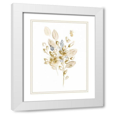 Bronze Spray II White Modern Wood Framed Art Print with Double Matting by Vess, June Erica