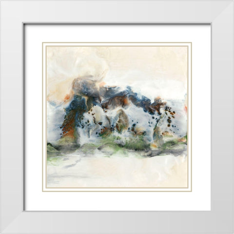 Melting in Love IV White Modern Wood Framed Art Print with Double Matting by Bramma, Lila