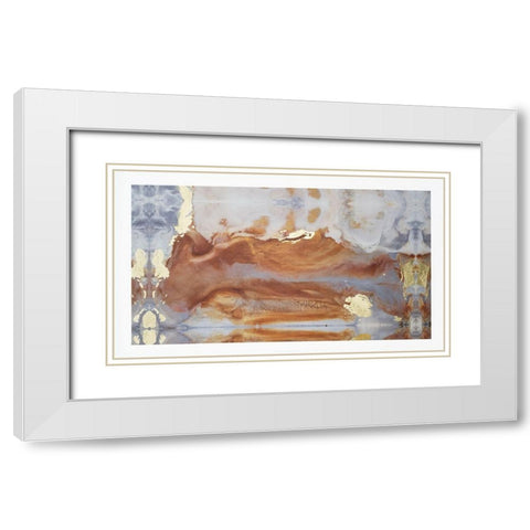 Particle of Presense II White Modern Wood Framed Art Print with Double Matting by Bramma, Lila