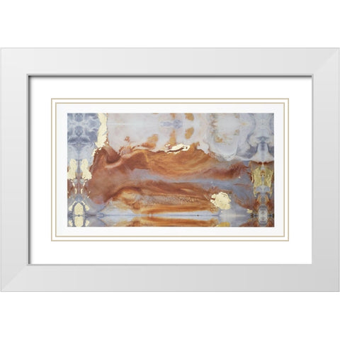 Particle of Presense II White Modern Wood Framed Art Print with Double Matting by Bramma, Lila