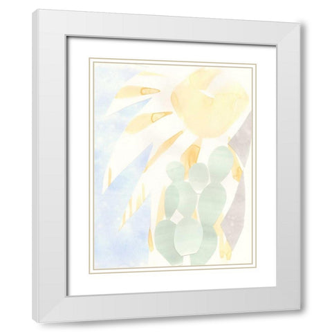 Painted Desert I White Modern Wood Framed Art Print with Double Matting by Stramel, Renee W.
