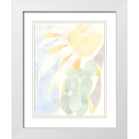 Painted Desert I White Modern Wood Framed Art Print with Double Matting by Stramel, Renee W.