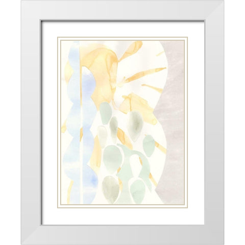 Painted Desert II White Modern Wood Framed Art Print with Double Matting by Stramel, Renee W.