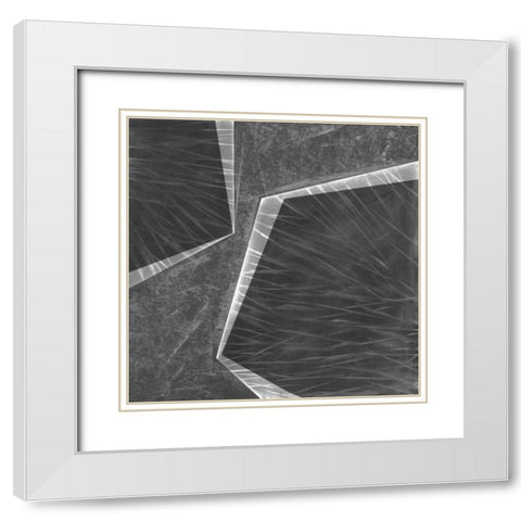 Orchestrated Geometry II White Modern Wood Framed Art Print with Double Matting by Chandler, Sharon