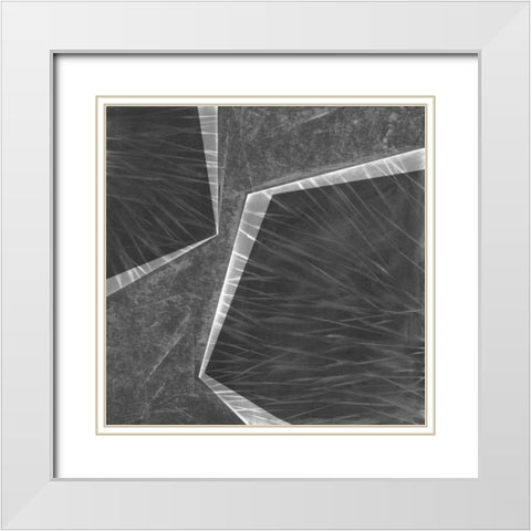 Orchestrated Geometry II White Modern Wood Framed Art Print with Double Matting by Chandler, Sharon