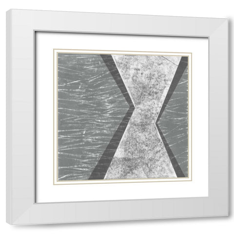 Orchestrated Geometry IV White Modern Wood Framed Art Print with Double Matting by Chandler, Sharon