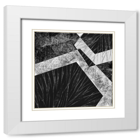 Orchestrated Geometry IX White Modern Wood Framed Art Print with Double Matting by Chandler, Sharon