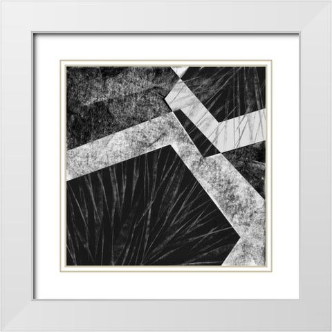 Orchestrated Geometry IX White Modern Wood Framed Art Print with Double Matting by Chandler, Sharon