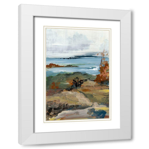 Generosity II White Modern Wood Framed Art Print with Double Matting by Bramma, Lila