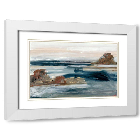 Generosity V White Modern Wood Framed Art Print with Double Matting by Bramma, Lila