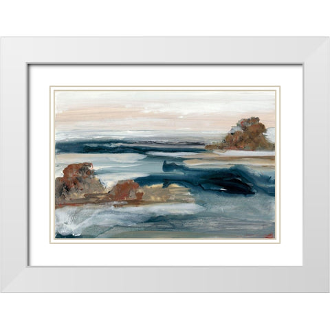 Generosity V White Modern Wood Framed Art Print with Double Matting by Bramma, Lila