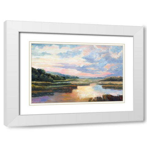 Enchanted Moment I White Modern Wood Framed Art Print with Double Matting by Brothers, Bonnec