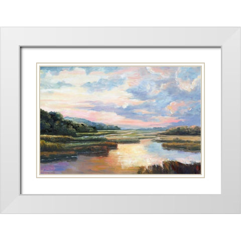 Enchanted Moment I White Modern Wood Framed Art Print with Double Matting by Brothers, Bonnec