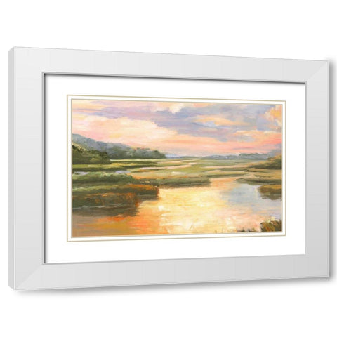 Enchanted Moment II White Modern Wood Framed Art Print with Double Matting by Brothers, Bonnec