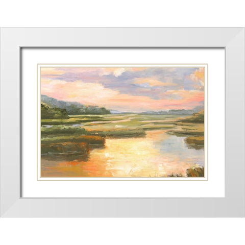 Enchanted Moment II White Modern Wood Framed Art Print with Double Matting by Brothers, Bonnec