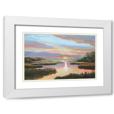 Enchanted Moment III White Modern Wood Framed Art Print with Double Matting by Brothers, Bonnec