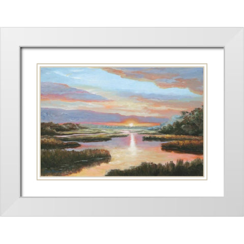 Enchanted Moment III White Modern Wood Framed Art Print with Double Matting by Brothers, Bonnec