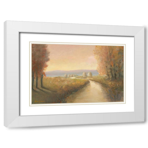 Enchanted Moment IV White Modern Wood Framed Art Print with Double Matting by Brothers, Bonnec