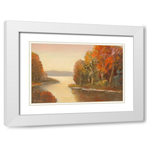 Enchanted Moment VI White Modern Wood Framed Art Print with Double Matting by Brothers, Bonnec