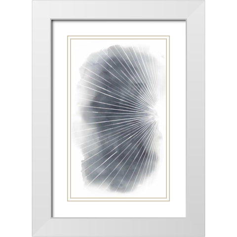 Rays I White Modern Wood Framed Art Print with Double Matting by Popp, Grace
