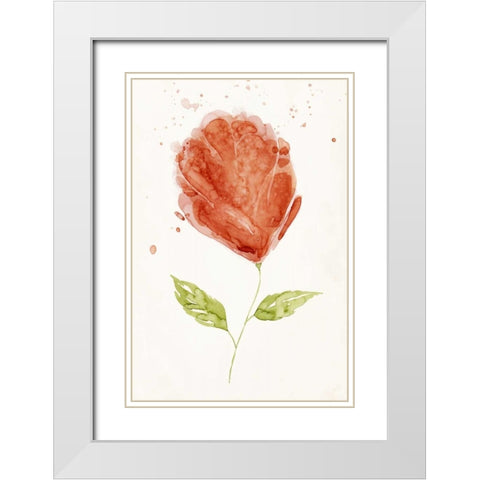 Boom Bloom II White Modern Wood Framed Art Print with Double Matting by Popp, Grace