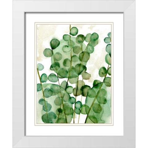 Zanzibar Gem II White Modern Wood Framed Art Print with Double Matting by Wang, Melissa