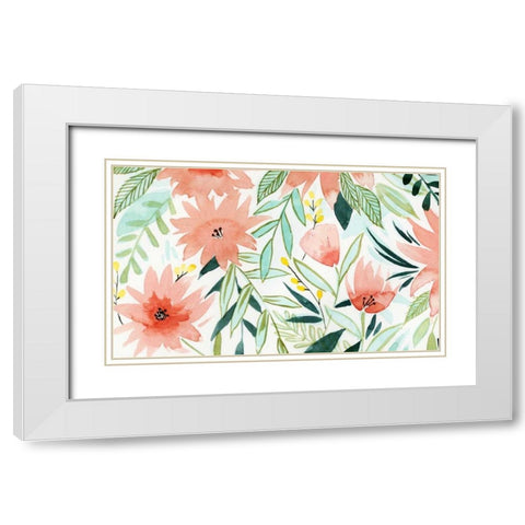 Tropical Drift III White Modern Wood Framed Art Print with Double Matting by Popp, Grace