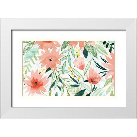 Tropical Drift III White Modern Wood Framed Art Print with Double Matting by Popp, Grace
