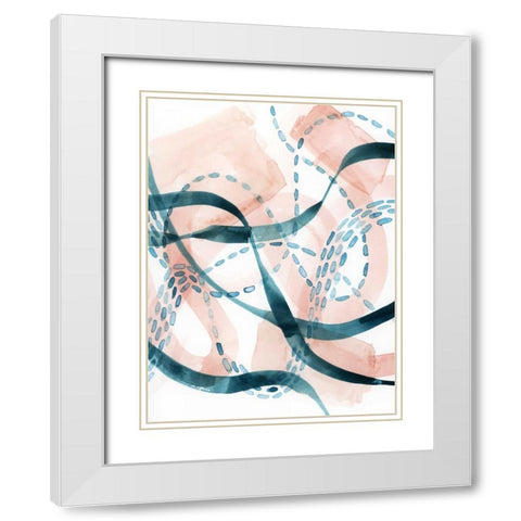Ripple Flux II White Modern Wood Framed Art Print with Double Matting by Popp, Grace