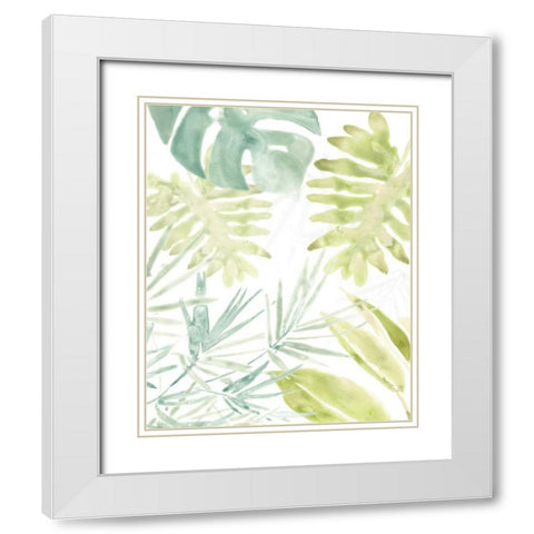 Island Medley I White Modern Wood Framed Art Print with Double Matting by Vess, June Erica