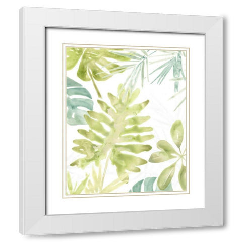 Island Medley IV White Modern Wood Framed Art Print with Double Matting by Vess, June Erica