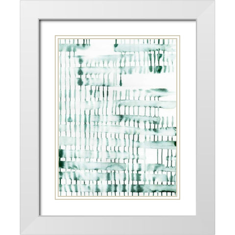 Barred I White Modern Wood Framed Art Print with Double Matting by Popp, Grace