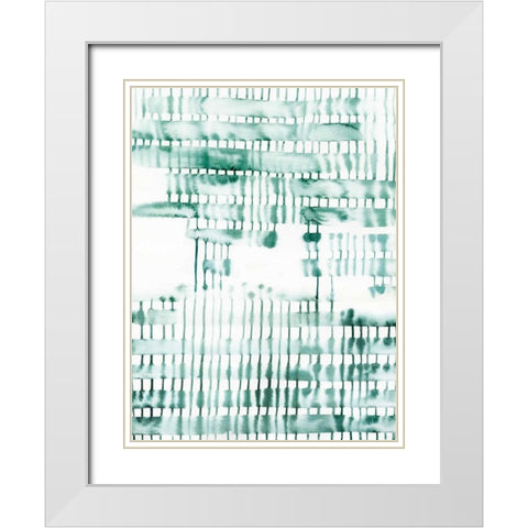 Barred II White Modern Wood Framed Art Print with Double Matting by Popp, Grace
