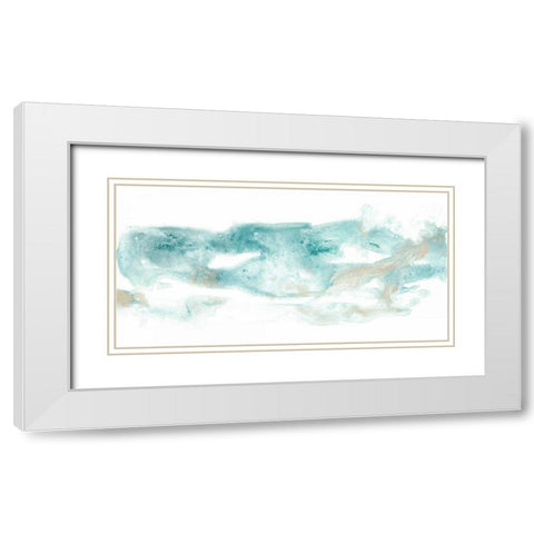 Coastal Inlet I White Modern Wood Framed Art Print with Double Matting by Vess, June Erica