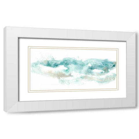 Coastal Inlet II White Modern Wood Framed Art Print with Double Matting by Vess, June Erica