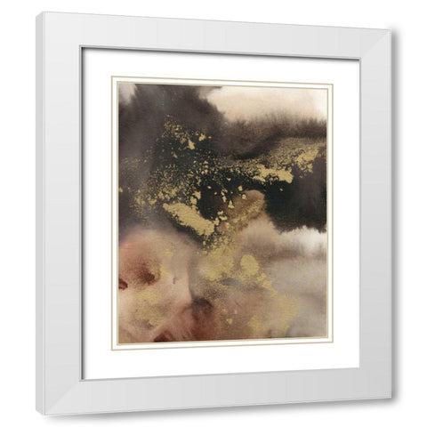 Mountain Seasons I White Modern Wood Framed Art Print with Double Matting by Combs, Joyce