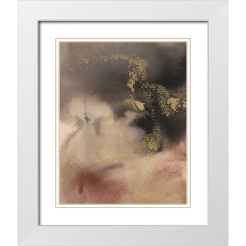Mountain Seasons II White Modern Wood Framed Art Print with Double Matting by Combs, Joyce