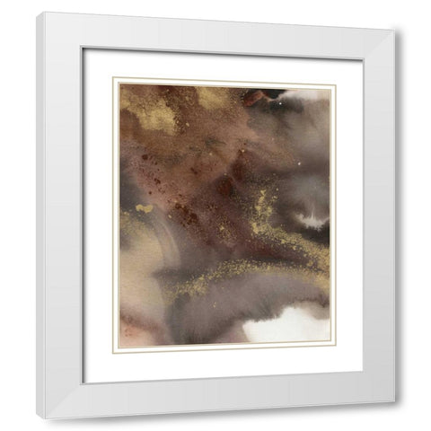 Mountain Seasons IV White Modern Wood Framed Art Print with Double Matting by Combs, Joyce