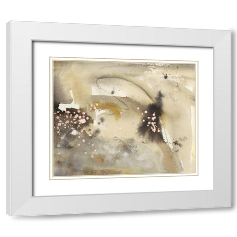 Waves in Motion III White Modern Wood Framed Art Print with Double Matting by Combs, Joyce