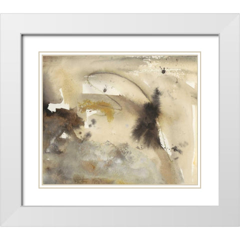 Waves in Motion III White Modern Wood Framed Art Print with Double Matting by Combs, Joyce