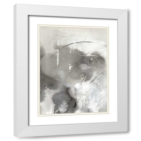 Mystical Objects I White Modern Wood Framed Art Print with Double Matting by Combs, Joyce