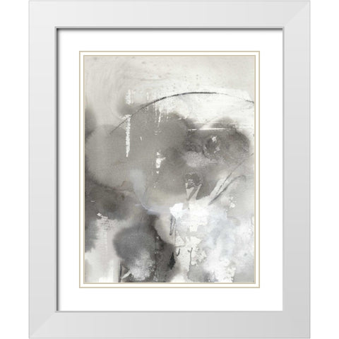 Mystical Objects I White Modern Wood Framed Art Print with Double Matting by Combs, Joyce