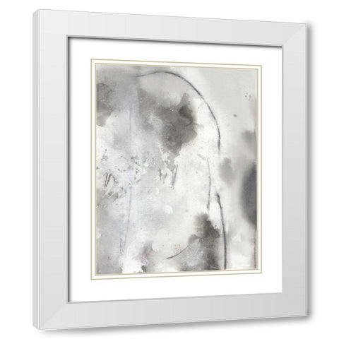 Mystical Objects IV White Modern Wood Framed Art Print with Double Matting by Combs, Joyce