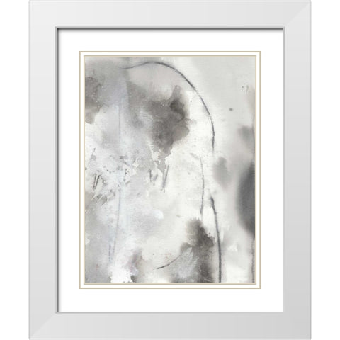 Mystical Objects IV White Modern Wood Framed Art Print with Double Matting by Combs, Joyce