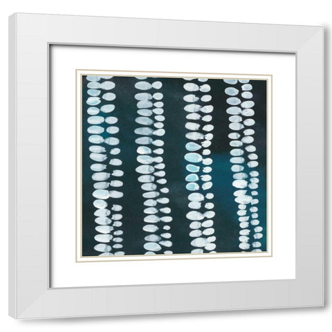 La Mer I White Modern Wood Framed Art Print with Double Matting by Zarris, Chariklia