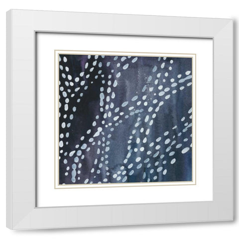 Stylus IV White Modern Wood Framed Art Print with Double Matting by Zarris, Chariklia