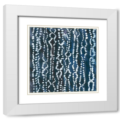 Stylus VIII White Modern Wood Framed Art Print with Double Matting by Zarris, Chariklia