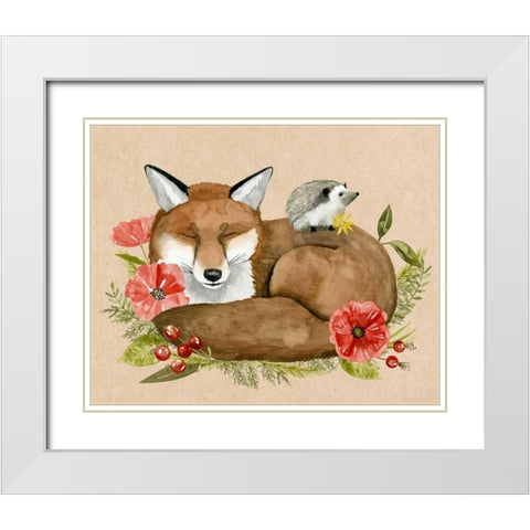 Grateful Heart I White Modern Wood Framed Art Print with Double Matting by Popp, Grace